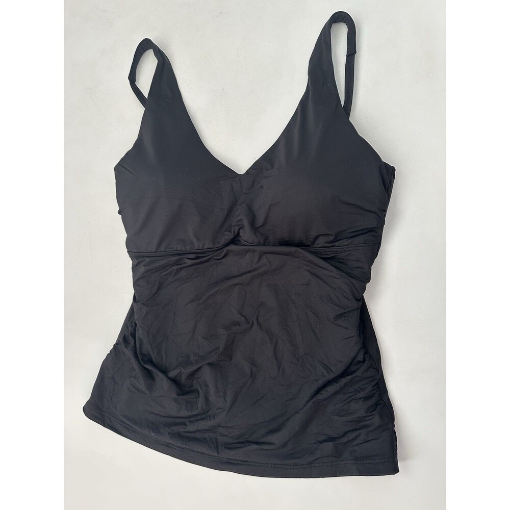 Sea Level Swim Tankini Top Womens US 14 Cross Front Multi Fit Sinlglet UK 18